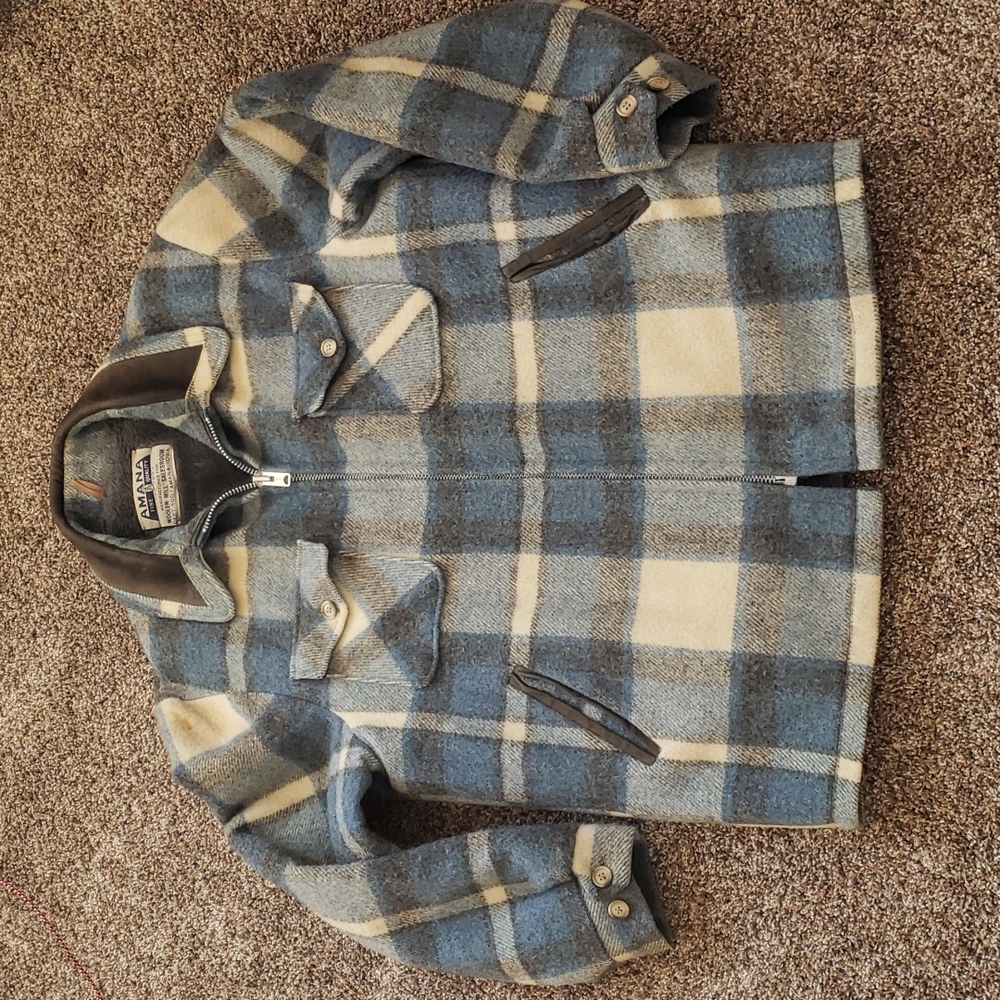 Vintage Heavy Amana Woolen Mill Plaid Jacket - Coat Iowa